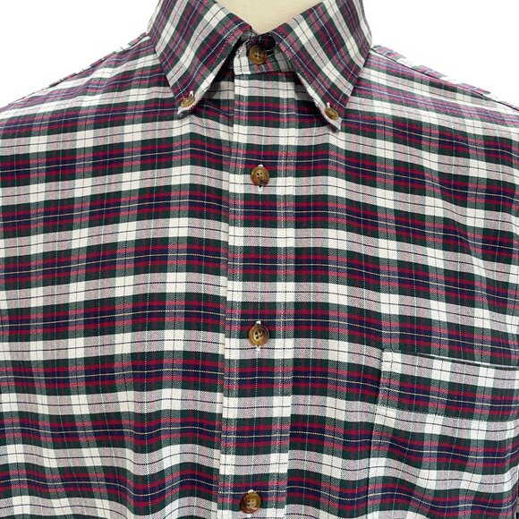 Alexander Julian Colours Plaid Shirt XL Button Down Vintage Cotton Classic - Picture 4 of 8